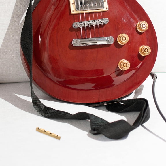 Raindrops Bass Guitar Nut Accessories 4 String Flat Bottom Nut for Electric Bass for Bass Guitar Parts Musical Instrument Accessories