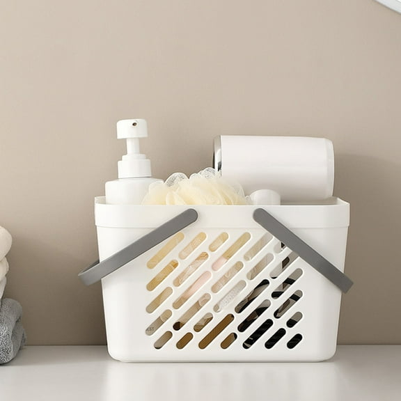 Raindrops Bath Basket Bathroom Storage Containers Shower Hamper White