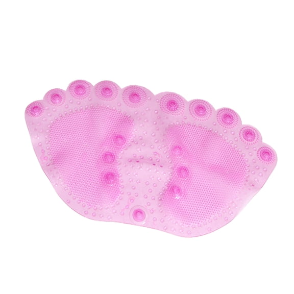 Raindrops Bathroom Mat Pink Shape PVC Anti-slip for Shower and Bath Tub 1Pcs