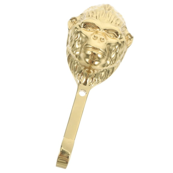 Raindrops Bathroom Towel Hooks Golden Brass Gorilla Head Hook Hanging Decorative 1Pcs