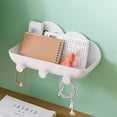 thumbnail image 1 of Raindrops Novel Design White Cloud Floating Shelf for Bathroom Storage, 1 of 8