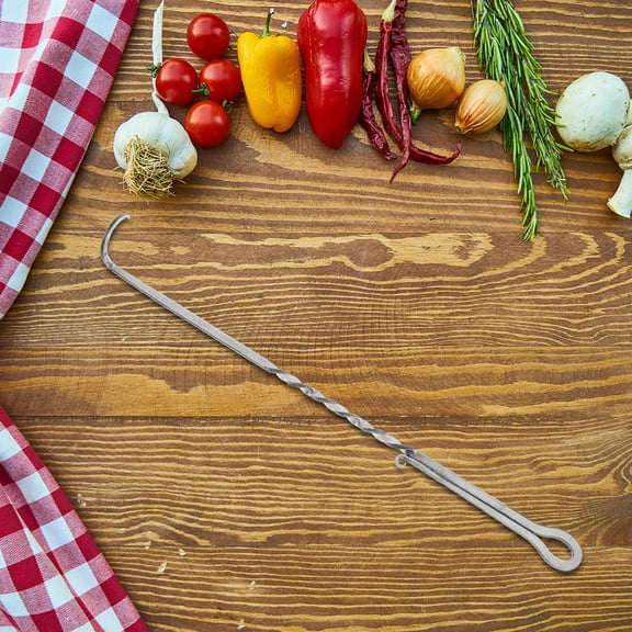 Raindrops Light Grey Stainless Steel Food Flipper Turner Tool for Barbecue Cooking