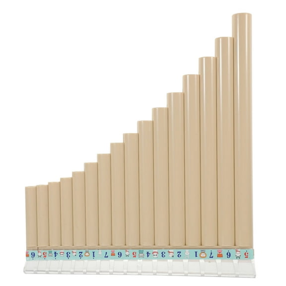 Raindrops Portable White Pan Flute C Key for Students Environmental Safe Material