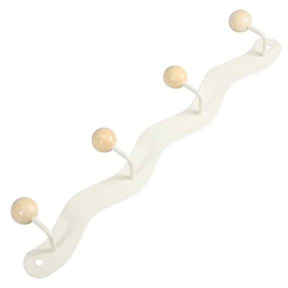 FOMIYES Multi Functional Wall Hanger Beige Coat Rack for Bedroom Kitchen and Bathroom