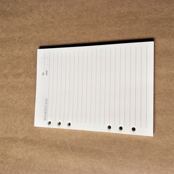 Raindrops Beige Loose Leaf Writing Paper Sheets for 6 A5 Notebooks, 80 Pages, Ideal for Note Taking and Journaling
