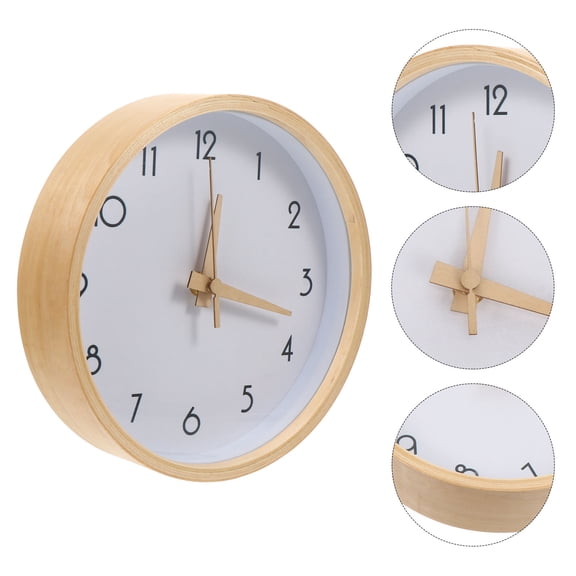 Raindrops Beige PVC and Glass Decorative Wall Clock for Home Living Room Bedroom Unique Design 8 Inch