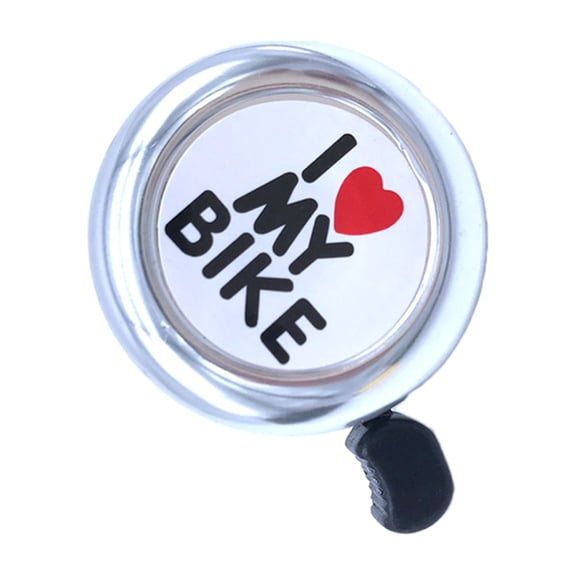 Raindrops Bike Ring Bell with Crisp Tone for Safe Riding on Car Handlebars 22mm Fits Most Bikes White Color
