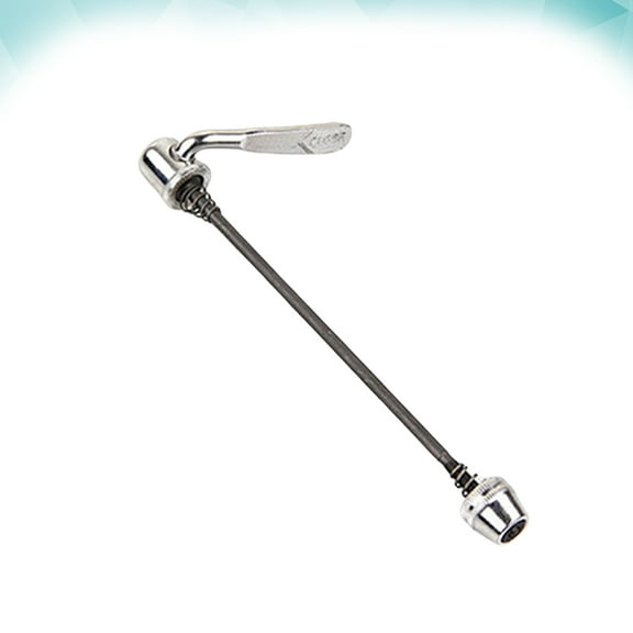 Raindrops Bike Trainer 1Pc Silver Steel Quick Release 19x0.6x0.4in