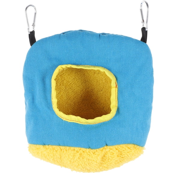 Raindrops Bird Sleeping Hut Round Plush Parrot Bed House Random Color for Indoor Outdoor 1Pcs