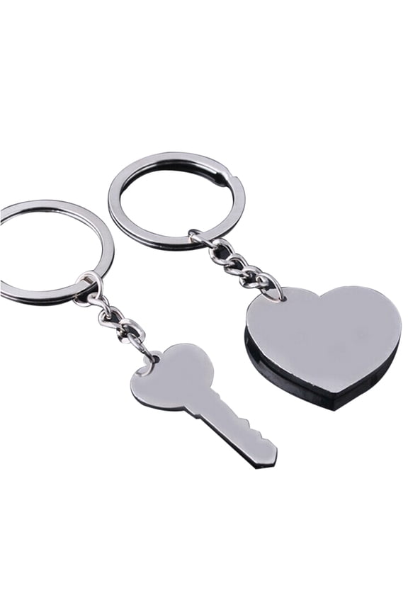 Valentines Day Couple Keychain Set, 1 Set Novelty Separable Keychains, Meaningful Birthday Gift for Him and Her