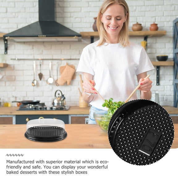 CRILSTYLEO Box Cake Container Baked Goods Display 10Pcs 9.43X3.54X3.34in