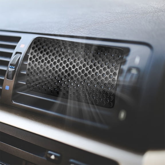 Raindrops Black Car Air Vent Deflector with Anti Direct Blow for Women Universal Fit ABS Material 2 Pcs