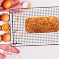 thumbnail image 1 of Raindrops Black Carbon Steel Cooling Rack for Kitchen with Hollow Design and Thick Structure 10.5x15.5 Inches, 1 of 8