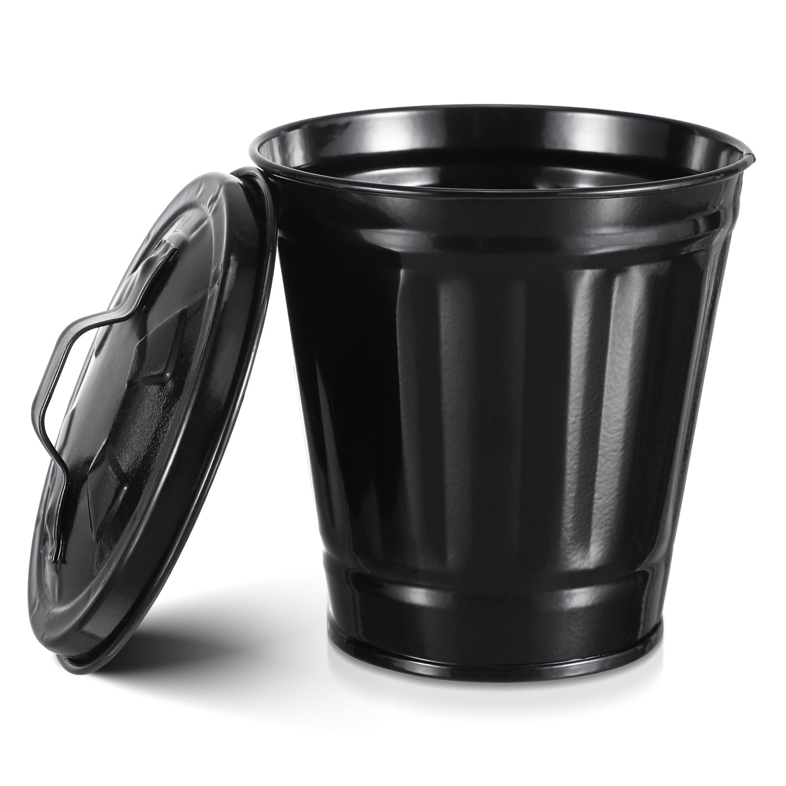 Raindrops Black Desktop Trash Can - Office Livingroom Bathroom Bedroom ...