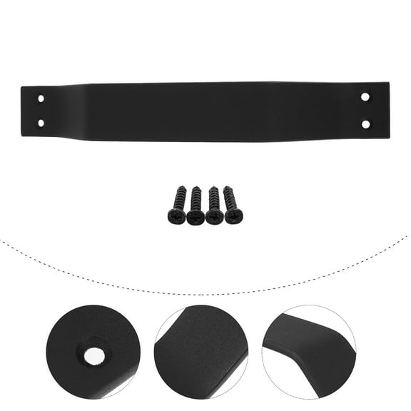 Raindrops Black Handles for Doors Bypass Barn Hardware Heavy Duty Rustic