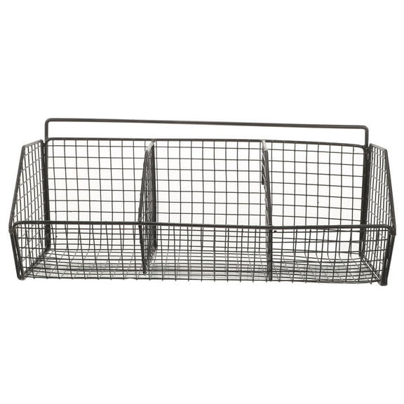 Raindrops Kitchen Shelf Organizer Black Metal Wall Mounted Shelf for Storage