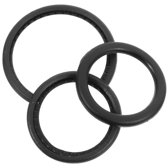 Raindrops Black PE Diaphragm Assembly Rings for Stethoscope with Antislip Feature Versatile Sizes Included