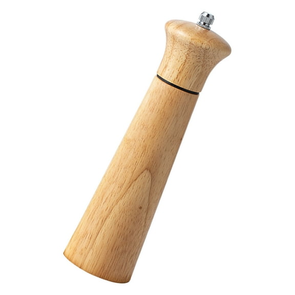 Raindrops Manual Pepper Grinder for Home Use Safe and Reusable Brown Wood Small Pepper Mill Adjustable