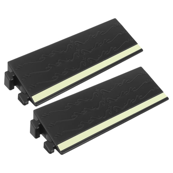 FOMIYES 2Pcs Versatile Black Threshold Ramp for Home Use Suitable for Wheelchair and Robot Vacuum Access