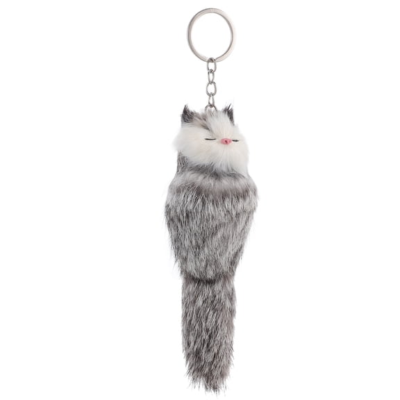 SHINYPASING Hanging Pendant Plush Black 1Pcs Bag Pendant Keyring