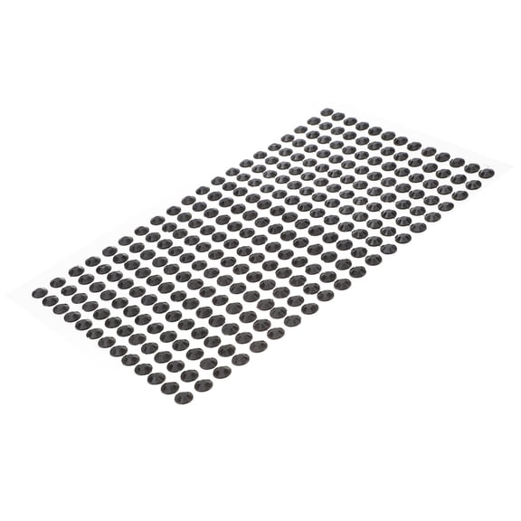 SHOWERORO 234-Piece Black Rhinestone Stickers Set, Self-Adhesive Acrylic Gems for Crafts, Home Decor, Bike Decoration and Projects