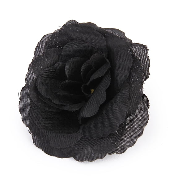 Raindrops Black Rose Flower Pin Roses Artificial Flowers Bustle for Wedding Dress Train