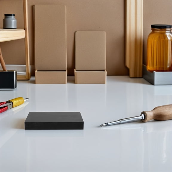 Raindrops Black Rubber Stamping Pad Sound Absorbing Punching Board for Craft and DIY Project