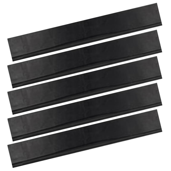 Raindrops Black Replacement Rubber Blades for Car Windshield Squeegee Glass Cleaning, 5 Pieces, 35cm Wiper Blades