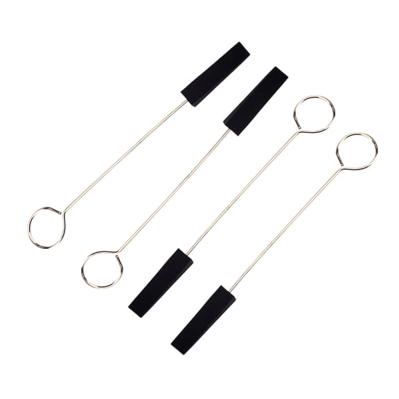 Raindrops Black Stainless Steel Tuning Forks Kit for Piano Tuning Tool with Prongs 7.3x1.1x0.4in