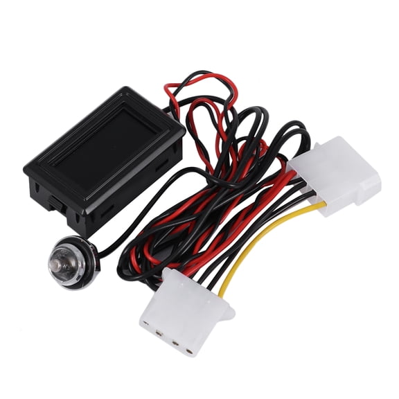 Raindrops Black Thermometer Temperature Gauge for PC Water Cooling