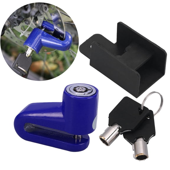 Raindrops Disc Brake Lock Blue Metal 1Pcs 1.7 x 0.9 x 2.2in