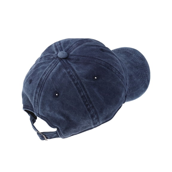 FOMIYES Blue Washed Cotton Baseball Hat Unisex Adjustable Dad Style for Sport and Travel