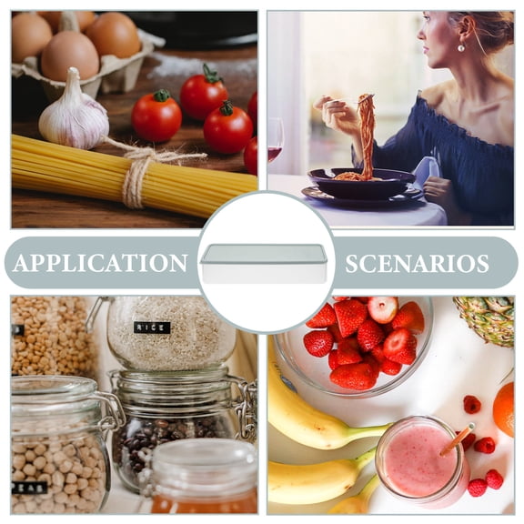 Raindrops Blue Airtight Spaghetti Storage Box Container with Lids for Kitchen