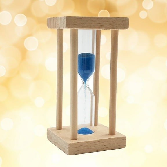 Raindrops Blue Hourglass Timer for Timekeeping 1 Minute Sand Clock Made of ABS Glass and Sand Perfect for Cooking Games Practice