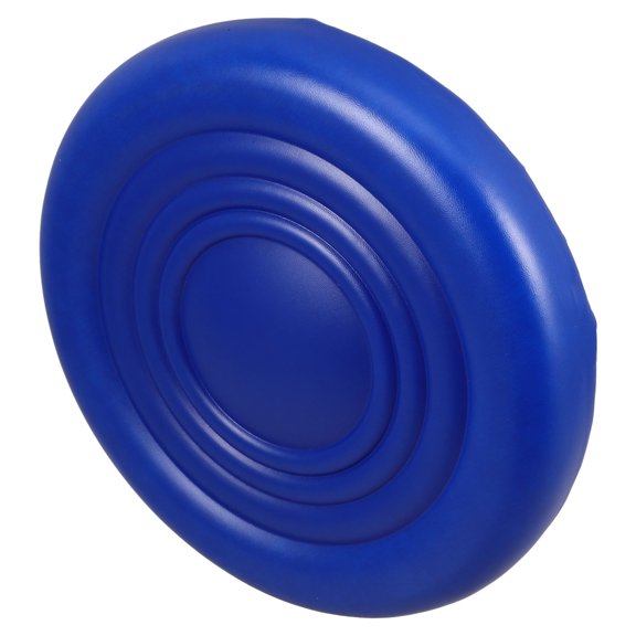 Raindrops Blue PU Stool Seat Replacement with Smooth Surface for Round Bar Stool Use 12.5 inches diameter