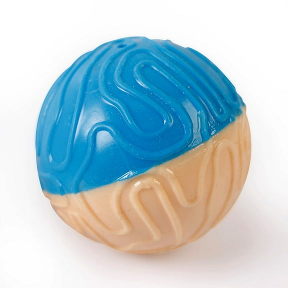 Raindrops Blue Pet Ball for Throwing and Playing Made of Safe Material for Dog Chewing 2 Pcs