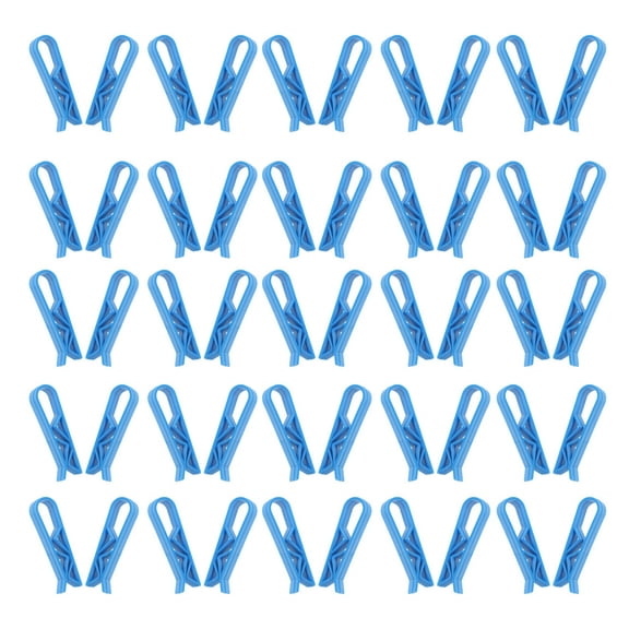 Raindrops Blue Plastic Garbage Bin Clips for Firmly Holding Trash Bags with Durable Pieces