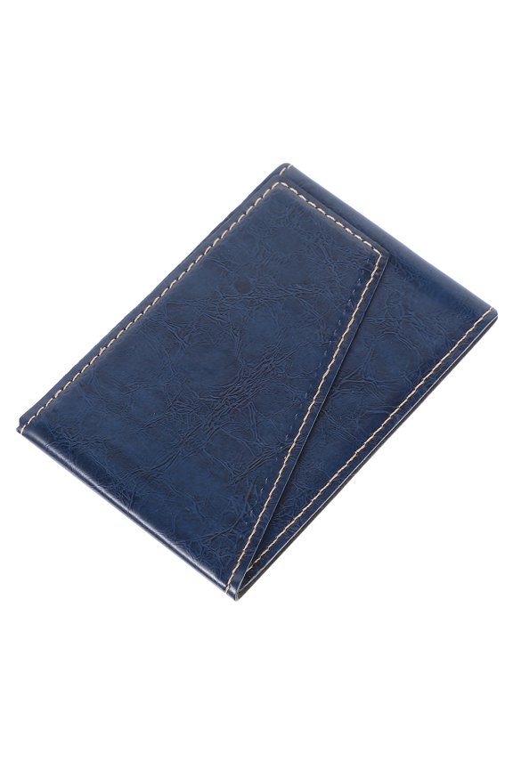 Blue Shockproof Wallet Case with Credit Slot Holder and PU Cover