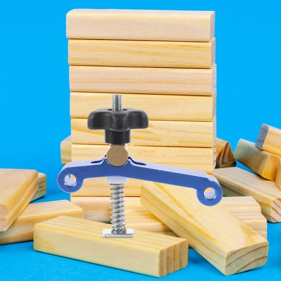 Raindrops Blue T-Track Clamp 4.7x4.4in for Woodworking and Metalworking Applications