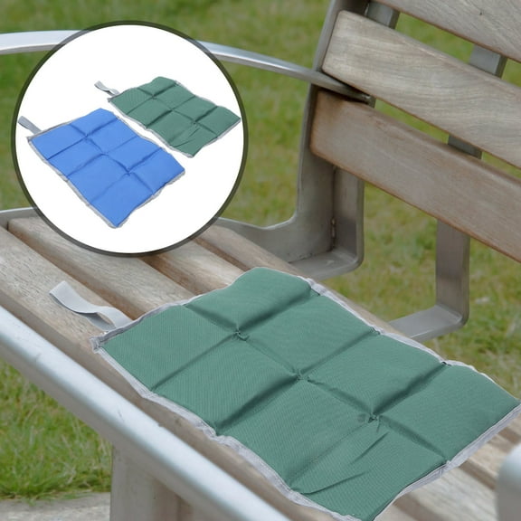 Raindrops Blue Water-Resistant Camping Floor Mat for Park and Trip Use