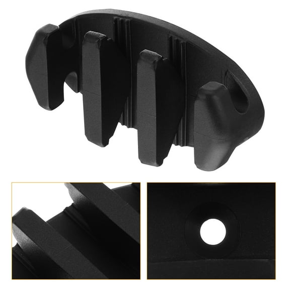 Raindrops Boat Cleat Base Zig Cleat Black For Boating 2pcs
