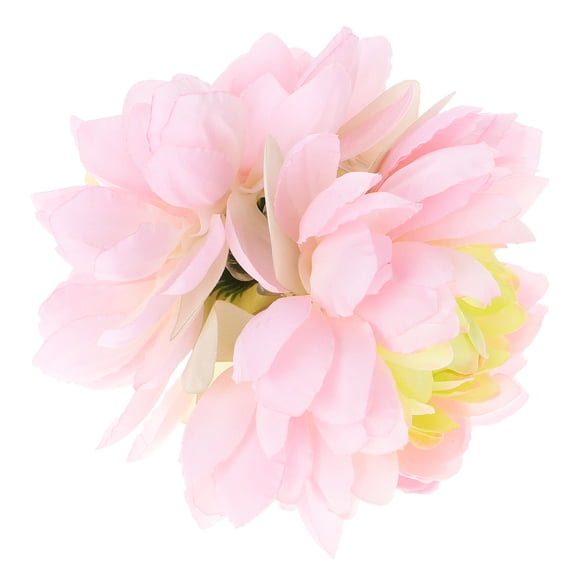 Raindrops Hair Clamp Flower Large Floral Hair Clip Pink Fabric 1Pcs