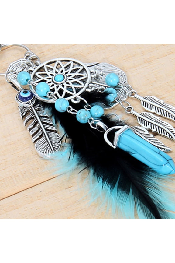 Bohemian Style Wind Chime Keychain with Retro Stone , Unique Gossip Accessories Key