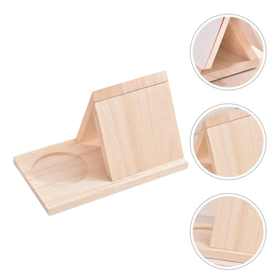 Raindrops Bookcase Rack Wooden Bookshelf 21.00X11.50X8.00CM Beige