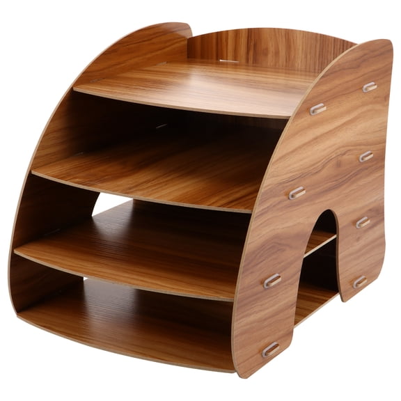 Raindrops Bookshelf Rack Organizer with Storage Drawers for Office Supplies and File Cabinets