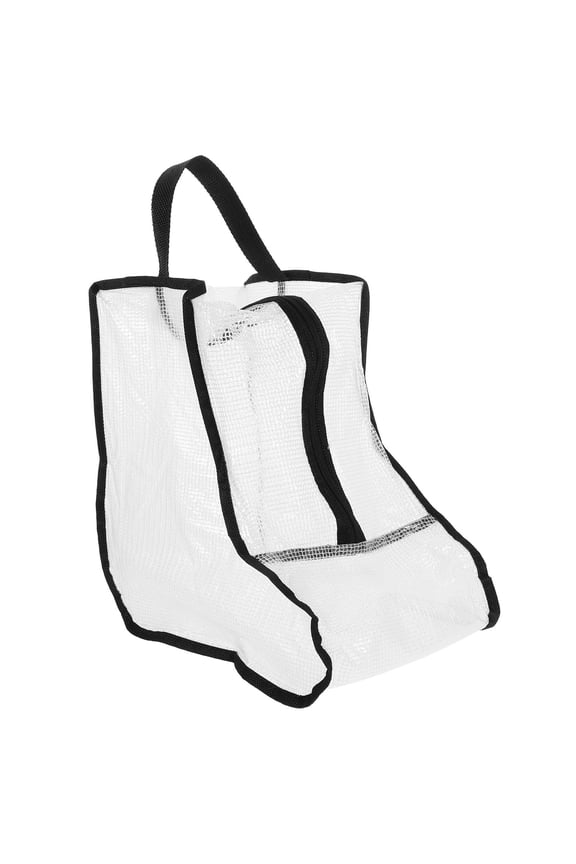 Boot Organizer Bag Rectangular Shoe Organiser Black PVC Travel 1Pack