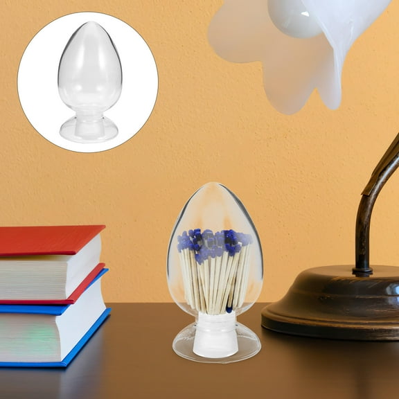 Raindrops  Bottle Flask Matches Holder for Art Display with Lid