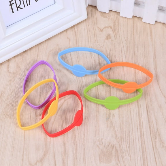 Raindrops Bottle Strip Tag Marker for Cup Markers 6Pcs Assorted Color Reusable and Dishwasher Safe