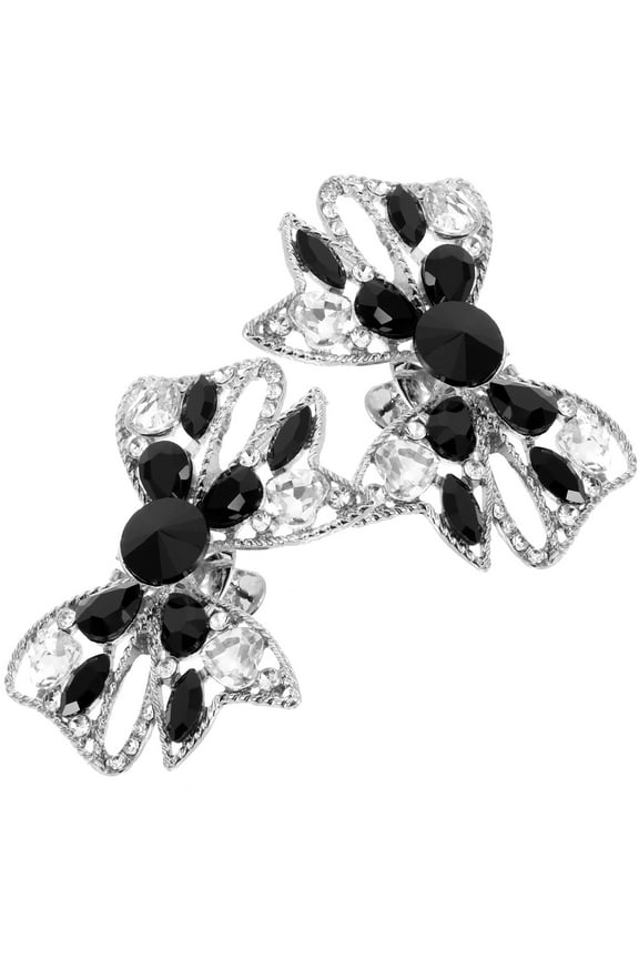 Bow Shoe Buckle for Pumps Rhinestones Bobby Pins Man Bridesmaid