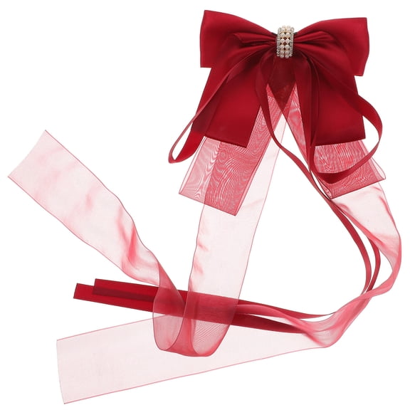 Raindrops Bowknot Hair Clip with Ribbon Bow, Chic Color, Perfect Gift Item for Photo Shoots, 1 Piece